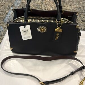 Coach Mason Carryall Snakeskin Detail 1941 NWT